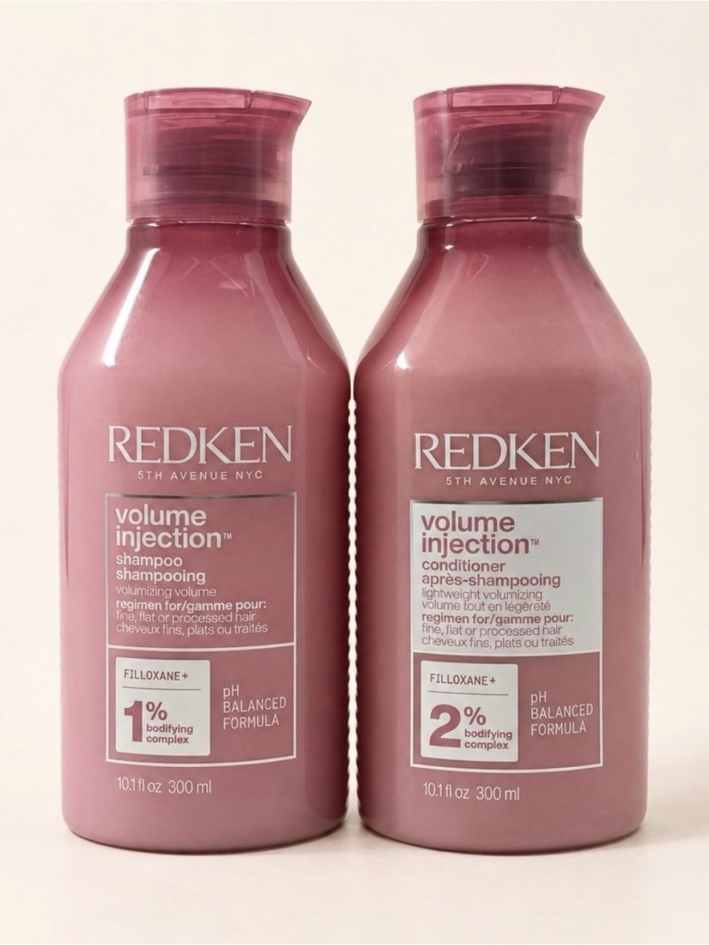 NEW • Redken Volume Injection • Shampoo + Conditioner Duo 10.1 oz Each